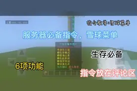 #我的世界 #游戏日常 #雪球菜单 #服务器必备 #指令教程
