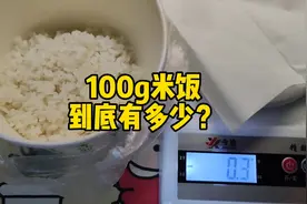 100g米饭有多少，减肥的宝子吃对了吗？#小基数减脂日记