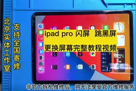 粉丝的iPad Pro 2018 出现屏幕闪屏  跳屏 黑屏