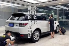 全车基础深度清洁流程呈现#精致洗车 #专业汽车美容视频封面
