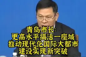 青岛市长：更高水平搞活一座城，推动现代化国际大都市建设实现新突破#这就是山东 #晒晒美好山东 视频封面