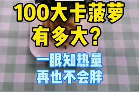 100大卡菠萝有多大？#菠萝#减脂餐 #减脂餐 #吃瘦不饿瘦视频封面