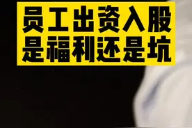 员工出资入股，是福利还是坑#法律 #律师 视频封面