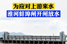 为应对上游来水 淮河蚌埠闸开闸放水 @抖音短视频 视频封面