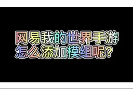 网易我的世界手游添加模组方法！#我的世界 #我的世界手游 #游戏