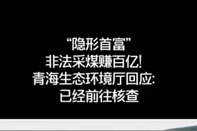 “隐形首富”非法采煤赚百亿！青海生态环境厅回应：已经前往核查视频封面