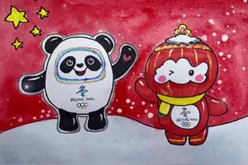 #冰墩墩和雪容融 #我只是想要一只冰墩墩#简笔画教程 #在家画画