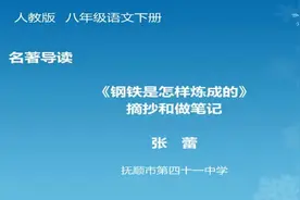 人教版部编版初二八年级语文下册_《名著导读 钢铁是怎样炼成的