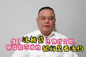借了过桥贷还银行欠款，新贷款不发放银行是否违约？#微沙说法视频封面