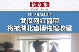 5月17日，武汉网红窗帘将被湖北省博物馆收藏@风中摇曳窗帘哥