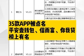 35款APP被点名｜平安壹钱包、信而富、你我贷等榜上有名。@抖音短视频 #金融 #APP视频封面