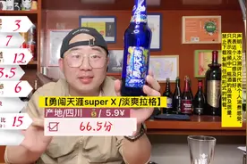 【勇闯天涯superX /淡爽拉格】66.5分 #勇闯天涯superx #啤酒测评视频封面