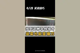 找到这种孕线组合，韭菜也能变镰刀##财经 #干货分享 #股民 
