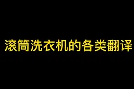 #滚筒洗衣机 其他版本的翻译来了视频封面