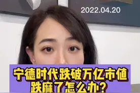 宁德时代跌破万亿市值，市场跌麻了，该怎么办？#宁德时代 视频封面