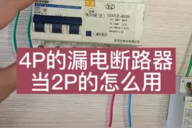 4P的漏电断路器当2P的怎么用#电工 #电工基础维修 #水电工 #电气 #零基础学电工 #电工教学 #水电工 #电工知识 #电工培训 #电工接线 #甲电工 视频封面