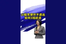 虽然我是不太建议随便把小股东赶出去的，但是总有一些很坏的小股东，为了自己的利益损害整个公司发展，这种人一般我都不会心软#股权设计 #股权激励 #梁慧 视频封面