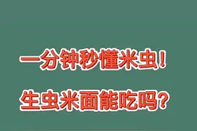 家里米、面生了虫子还能吃吗？会不会传染疾病，很多人都不知道#大米#面粉#厨房 @抖音短视频视频封面