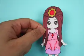 #手工diy 叶罗丽纸娃娃，制作茉莉换装贴纸视频封面