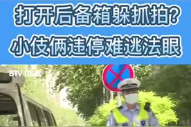 打开后备箱躲抓拍？小伎俩违停难逃法眼
