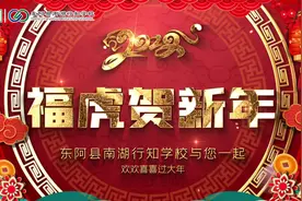东阿县南湖行知学校给大家拜年啦#迎接虎年的仪式感 #生活vlog视频封面