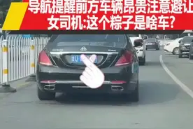 导航提醒前方车辆昂贵请注意避让！女司机：这粽子是啥车？