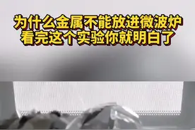 为什么金属不能放进微波炉里？看完这个实验你就明白了。视频封面