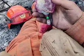 云南一消防员展示，重庆女孩送的一“鹿”平安荷包，“这是我拼命活着的希望”@小白龙 视频封面