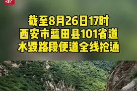 今天17时！西安蓝田101省道水毁路段便道全线抢通视频封面