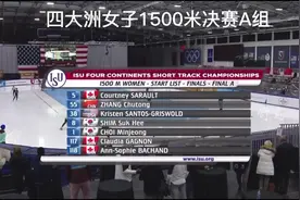 #张楚桐 #短道速滑 #四大洲 四大洲短道速滑女子1500mA组决赛视频封面