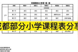 成都市部分小学分享#成都 #成都小学 #成都小学课程表视频封面