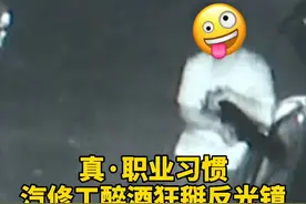 专修反光镜的汽修工因职业习惯，醉酒后狂掰十几辆汽车的反光镜…视频封面