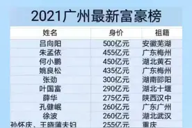 2021年广州富豪中有哪些湖北籍人士？#排行榜 #富豪 #湖北 @DOU+小助手