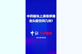 中药板块上演涨停潮，龙头股空间几何？#医药 #财经 #股民视频封面