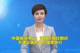 中国疾控中心：清明节假日期间 不建议做跨省的踏青旅行#原创作品视频封面