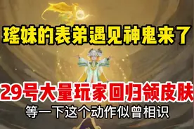 瑶妹的表弟遇见神鬼来了！29号大量玩家回归领皮肤，王者系统崩了视频封面