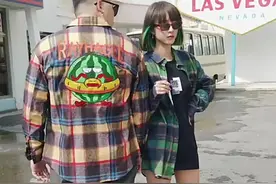 雷哈格尔潮牌大码男装秋季彩色格子绣花胖子长袖衬衫宽松肥佬外…视频封面