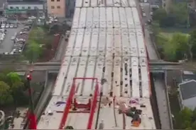 #杭州 莫干山路提升改造工程主线高架正式贯通，预计五月底完工具备通车条件！#美丽杭州迎亚运视频封面