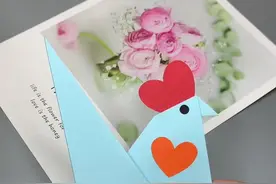 一张纸折可爱的大公鸡，入门级折纸，你学会了吗？#折纸 #一分钟干货教学