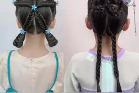 中长发宝贝这样扎简单又可爱，建议收藏#儿童编发 #小辫小辫扎起来 #儿童日常编发 @DOU+上热门 @抖音短视频