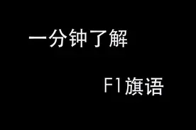 1 车 一分钟了解F1的旗语
