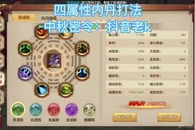 四属性内丹打法，#手游推荐 #游戏日常 #天龙八部手游视频封面