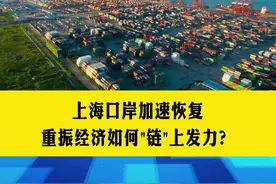 上海口岸加速恢复，重振经济如何"链"上发力？#海关 #供应链 #产业链 #进出口 #稳经济 视频封面