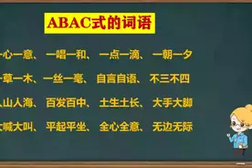 ABAC式的词语#语文知识视频封面