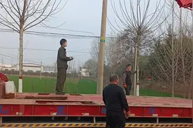 旋挖钻机上下板车，真是一门技术活！快来看看吧！#装车发货