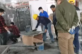 手把手教学瓷砖胶铺贴大砖上墙培训课程#贴瓷砖培训#水电工培训