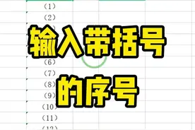 在表格中，为什么直接去输入带括号的序号后，得到的结果为负数？#表格 #办公技巧 视频封面