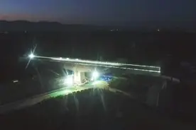 338国道过境原平（东北环城路）跨韩原线上下行线，108国道转体桥视频封面