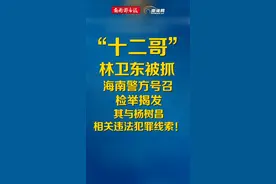 “十二哥”林卫东被抓 海南警方号召检举揭发相关违法犯罪线索！ @抖音短视频视频封面