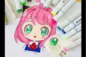 阿尼亚怎么画-漫画超简单0基础教程#0基础学画画 #阿尼亚